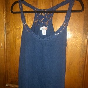 dark blue detailed lacey cami 💙